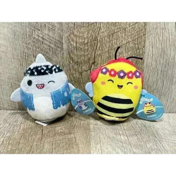 Lot Of 2 Gordon + Sunny Squishmallows McDonald’s 2023 Plush Toys Unused - Picture 2 of 4